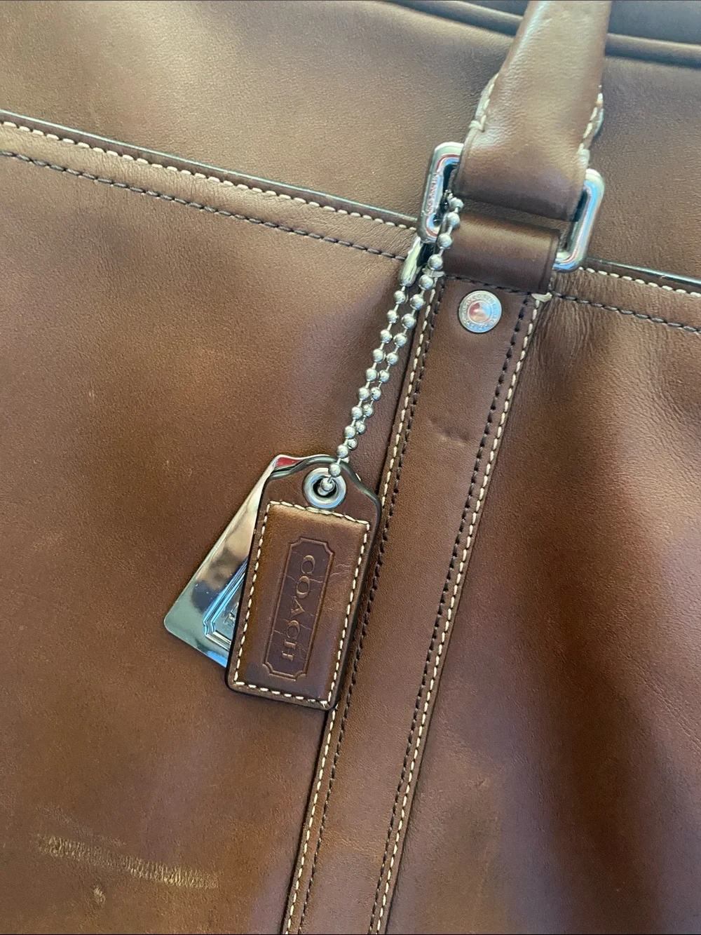 Coach Men's Leather Briefcase Bag in Brown